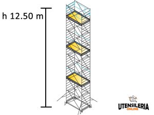 Ponteggio SYSTEM 120X200 Marchetti in acciaio m 1.20x2.00x12.50