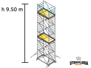 Ponteggio SYSTEM 120X200 Marchetti in acciaio m 1.20x2.00x9.50