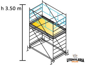 Ponteggio SYSTEM 75X180 Marchetti in acciaio m 0.75x1.80x3.50