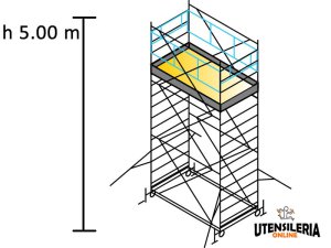 Ponteggio SYSTEM 75X200 Marchetti in acciaio m 0.75x2.00x5.00