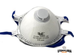 Maschera monouso FFP3 a tazza per polveri e contaminanti