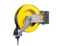 Pompa pneumatica distribuzione olio Meclube per fusti 180-220l con avvolgitubo