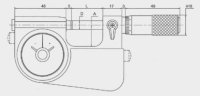 Micrometri con indicatore analogico stelo diametro 8 mm