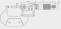 Micrometro digitale per tubi a contatti sferici IP65