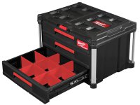 Cassettiera porta utensili Milwaukee PACKOUT 560x410x360mm a 3 cassetti