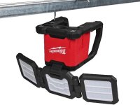 Faro Led Milwaukee M18 MDTL-0 a 3 teste multidirezionali, 4500 lumen