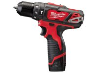 Kit Milwaukee 12V Trapano BPD + Avvitatore impulsi BID con 3 batterie e caricabatterie