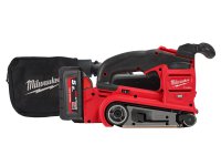 Levigatrice a nastro Milwaukee M18 Fuel FBTS75 a batteria 75x457mm in Kit