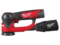 Levigatrice rotorbitale a batteria Milwaukee M12 Fuel FSDR75 platorello 75mm in Kit