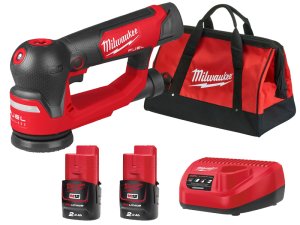 Levigatrice rotorbitale a batteria Milwaukee M12 Fuel FSDR75 platorello 75mm in Kit