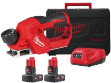 Pialla a batteria Milwaukee M12 BLP truciolo 0-2mm in Kit con valigetta e 2 batterie