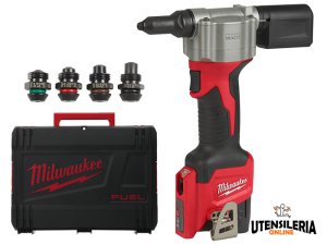 Rivettatrice compatta M12 BPRT-201X Milwaukee in valigetta