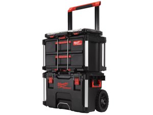 Set Milwaukee PACKOUT con trolley, cassettiera e organizer