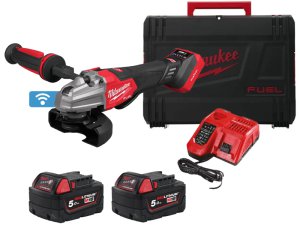 Smerigliatrice angolare Milwaukee M18 Fuel FSAGSVO 125mm con doppio interruttore in Set