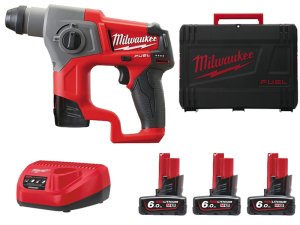 Tassellatore compatto Milwaukee M12 Fuel CH attacco SDS-Plus, 1,1J