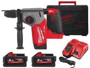 Tassellatore Milwaukee M18 FHX SDS-Plus, 2.5J con 2 batterie 5.5Ah