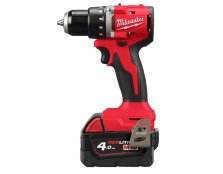 Trapano avvitatore a batteria Milwaukee M18 BLDDRC-402C + 4 Batterie 4.0Ah