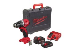 Trapano avvitatore a batteria Milwaukee M18 BLPDRCMC-402C 18V 2 batterie 4.0Ah