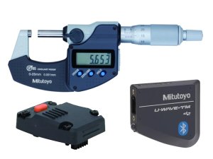 Mitutoyo micrometro digitale per esterni Digimatic IP65 0-25mm con trasmettitore U-Wave