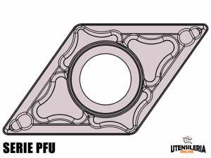 Inserti per lavori di tornitura DCMT-PFU positivi (10pz)