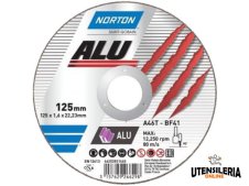 Disco da taglio ALU per alluminio 115x1.0 veloce e preciso Norton (25pz)
