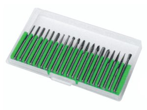 Set 20 lime rotative Nuova Cumet dentatura incrociata, gambo 3mm