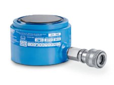 Cilindro idraulico compatto a semplice effetto OMCN 362/A con ritorno a gravità h.105mm, 30 Ton