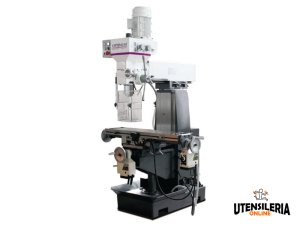 Trapano fresatrice Optimum MH 50E avanzamento motorizzato asse X e Y