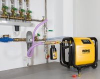 REMS Multi-Push SL Set Unità elettronica di flussaggio e provaimpianti con compressore