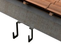 Staffa fissaggio scala a falda in acciaio per l'accesso a coperture