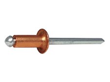 Rivetti a strappo in rame 3,9mm Rivit RFT con chiodo in acciaio e testa tonda (250pz)