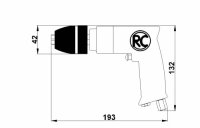 Trapano Rodcraft RC4100 non reversibile con mandrino, punta 1-10mm