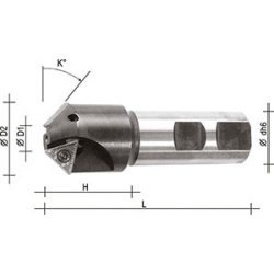 Fresa a inserti smussatura e svasatura da 6 a 32 TCMT16T3..