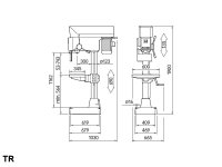 Trapano a colonna R40 con variatore semplice ø 40 mm 1.1 kW