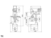 Trapano a colonna R40E con trasmissione elettrica ø 40 mm