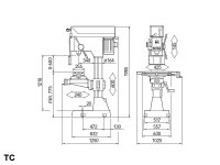 Trapano a colonna R45 con variatore semplice ø 45 mm pesante