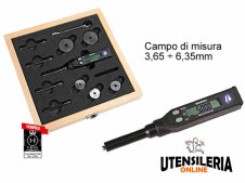 SET STANDARD Micrometro digitale per piccoli fori 3,65-6,35mm