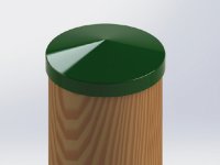 Copri pilastro tondo Simpson Strong-Tie CP colore verde, 80-100mm (16pz)