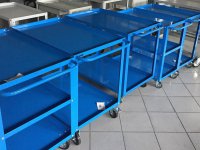 Carrello a 3 vasche Tecnotelai 1040x600x850mm Serie 2014, portata 300kg