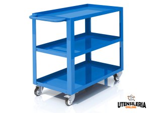 Carrello a 3 vasche Tecnotelai 1040x600x850mm Serie 2014, portata 300kg