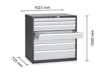 Cassettiera Stark Tecnotelai a 7 cassetti ad estrazione totale 1023x725x1000mm