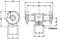 Smerigliatrice doppia da banco 230V 50Hz LTF M02S