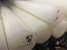 Tondo nylon zellamid in barre bianco Ø 100x1000 mm