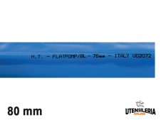 Tubo in PVC per mandata acqua FLATPOMP/B-L -10/+60°C 80mm (50mt)