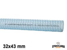 Tubo in pvc spiralato retinato alimentare ALIMPOMP/PRESS/TR 32x43mm (60mt)