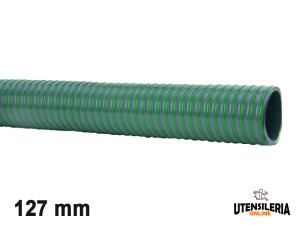 Tubo spiralato in PVC per mandata e aspirazione SPURPOMP/V 127mm (20mt)