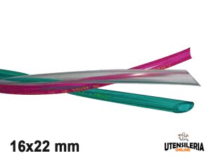 Tubo in pvc trafilato alimentare TT/CRISTALLO/TR 16x22mm (100mt)