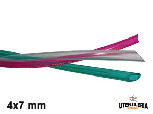 Tubo in pvc trafilato alimentare TT/CRISTALLO/TR 4x7mm (200mt)