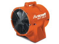 Ventilatore portatile assiale Unicraft MV 200 P in set con tubo flessibile e rigido