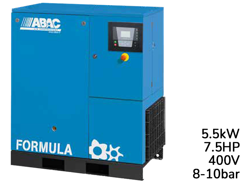 Compressore rotativo a vite ABAC Formula 5,5kW velocità fissa, 8-10 bar  [4152025384]